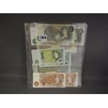 A collection of twelve bank notes includ