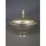 A Sybil Dunlop hammered silver lidded ar