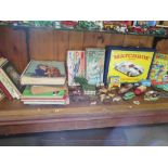 A collection of vintage toys and childre