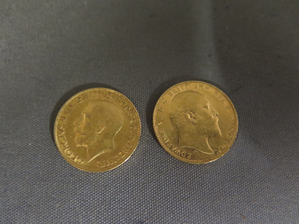 An Edward VII gold Sovereign dated 1906