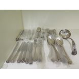 A set of Kings pattern plated cutlery -