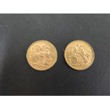 Two fine gold Sovereign's 1904 and 1906