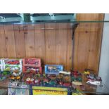 A large collection of vintage toy cars i