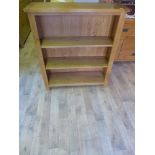 An oak ex display small bookcase - Heigh