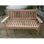 A Bramblecrest teak bench - 160cm wide