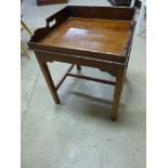 A small mahogany side/butlers table