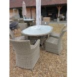 A Bramblecrest Sahara oval table 170cm x