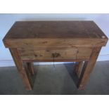 A new Butchers block with a laburnum top