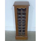 An oak sixteen bottle wine rack - Height