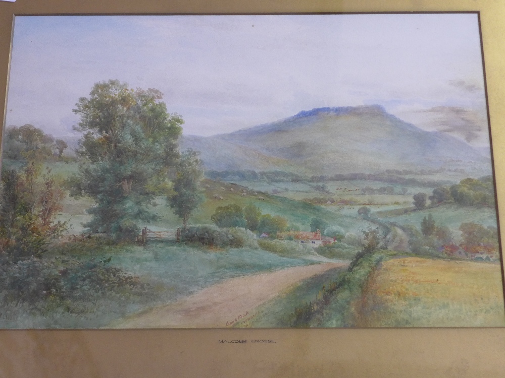 A watercolour Mendip Somerset - signed M - Image 2 of 3