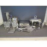 A quantity of silver plated flatware and