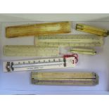 A collection of Scientific ivory items -