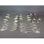 A good set of silver fiddle pattern cutl