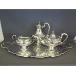 A quantity of silver plated items includ