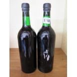 Two bottles of 1970 Sandeman Vintage Por