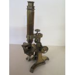 All brass Victorian Microscope circa 186