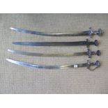 Four 18th century Indo-Persian Swords -