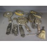 A collection of thirteen pieces of silve