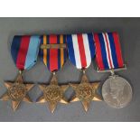 A good mounted World War II medal group