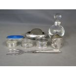 A collection of silver and silver plate