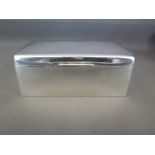 A good silver cigarette box with loose c