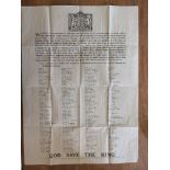 A proclamation poster of the abdication
