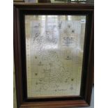 A framed silver map of Great Britain - 5