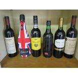 Six bottles of wine - a 2012 Wolfblass Y