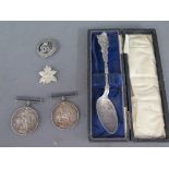 Two World War I medals to 40100 Pte A MC