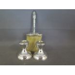 A pair of silver candlesticks - Hallmark