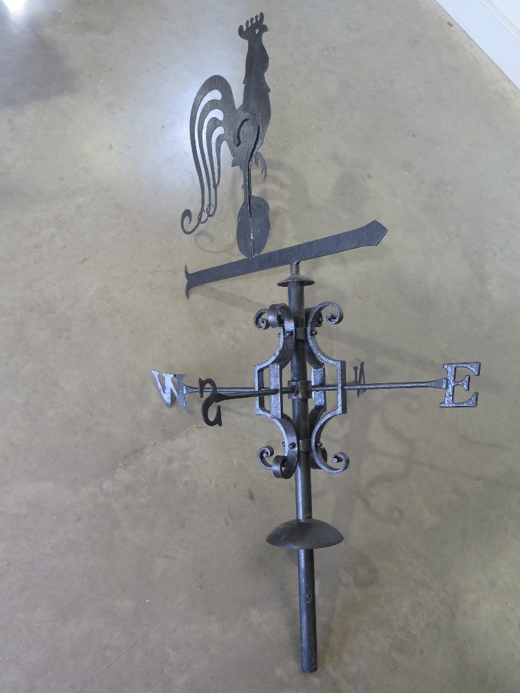 A handmade weather vane - the top with a figure of a pheasant  - Pheasant  Height aprrox. 120 cm