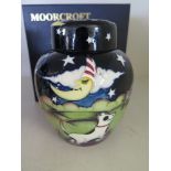 A Moorcroft ginger jar - Hey Diddle Diddle - designer Nicola Slaney 2007 ref 769 Limited Edition