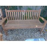 A Bramblecrest deluxe teak bench