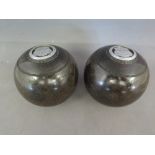 A pair of silver mounted presentation bowls