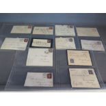 Twelve Victorian letters/envelopes