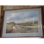 A Madgwick Fisherman print - 51 cm x 75 cm