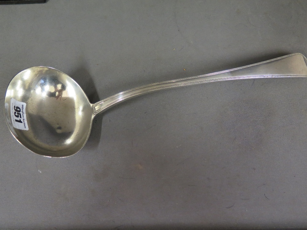 A George IV silver Ladle - Weight approx. 7.3 troy oz - 1821 London by Richard Poulden - Length 33