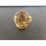 A citrine single-stone ring - Stamped 9ct - Ring size L - Weight approx 6.0gms
Condition Report: