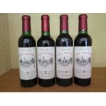 Four half bottles of Saint Emillion, Les Celliers De Canterane