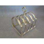 A silver toast rack - Birmingham 1958/59 - Adie Brothers Ltd - Weight approx. 5 troy oz - Length