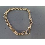 A 9 ct gold link bracelet  - Weight approx. 16 grms - Length 18 cm 
Condition report: Good