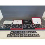 Four sets of Royal Mint proof coin sets, including two rare 1992 EEC proof sets, one 2008, one