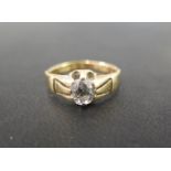 A late Victorian 18ct gold diamond single-stone ring - The old-cut diamond within a raised claw
