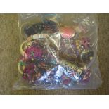 A mixed sealed bag of costume jewellery