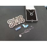 A selection of items - To include TIFFANY & CO an Elsa Peretti closed heart pendant, suspended from