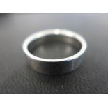 TIFFANY & CO a 6mm band ring - Stamped PT950 - Ring size X 1/2 - Weight approx 13.9gms
Condition