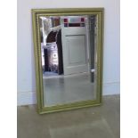 A modern gilt mirror - 99 cm x 69 cm