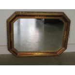 A modern gilt mirror - 88 cm x 68 cm