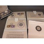 A selection of coins including three presentation wallets containing Royal Wedding 14th November