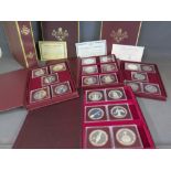 Three boxed sets of silver proof coins - to include The Cayman Islands 1953 - 1978,